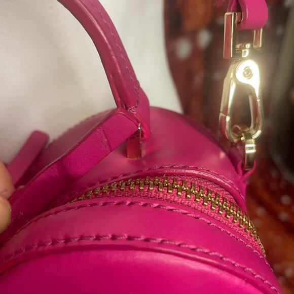 Kate Spade Sweetheart Pink purse with crossbody strap leather double zipper HTF! - Picture 5 of 7